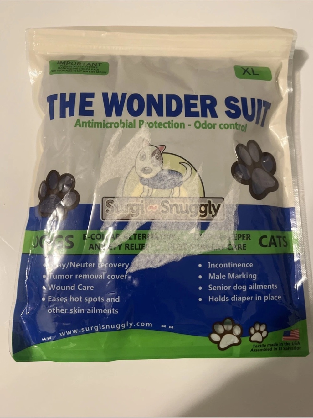 Surgi Snuggly The Wonder Suit for Dogs XL